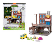 "Teenage Mutant Ninja Turtles" Turtle Lair Diorama Set with Figures and Party Wagon "Nano Scene" (THIS IS A PRE-ORDER ETA APRIL/ MAY 2024)