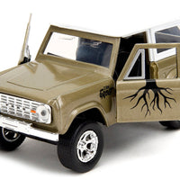 Jada 34415 Guardians of the Galaxy 1973 Ford Bronco 1:32 with Groot Figure Gold
