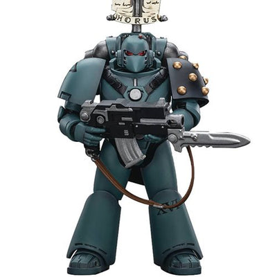 Joy Toy Warhammer 40,000 Sons of Horus MKVI Tactical Squad Legionary with Legion Vexilla 1:18 Scale Action Figure (THIS IS A PRE-ORDER ETA JULY/ August 2024)