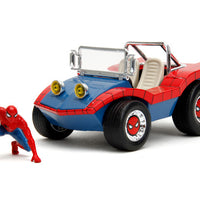 Marvel Spider-Man 1:24 Buggy Die-cast Car & 2.75" Spider-Man Figure
