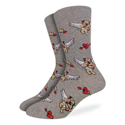 Men's Valentine's Day Cupid Pugs Socks