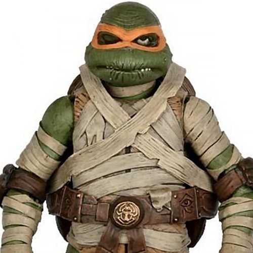 Universal Monsters x Teenage Mutant Ninja Turtles - 7" Scale Action Figure - Ultimate Michelangelo as The Mummy (THIS IS A PREORDER)