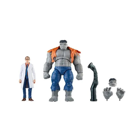 Avengers 60th Anniversary Marvel Legends Gray Hulk and Dr. Bruce Banner 6-Inch Action Figures (ETA August 2023)