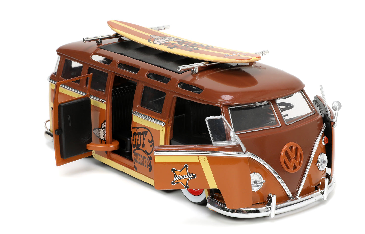 HWR: Toy Story Woody w/ VW Bus 1:24 Scale Die-Cast Metal Vehicle with Figure