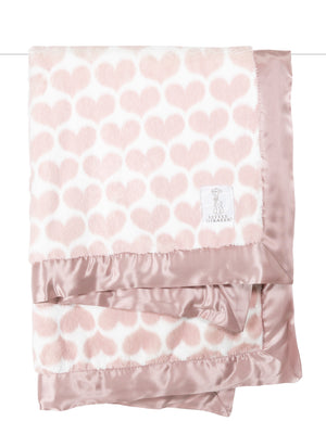 Luxe™ Heart Army Baby Blanket - Pink
