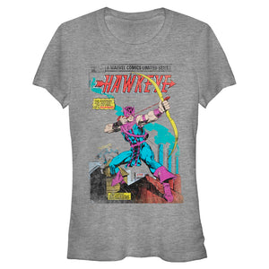 Junior's Marvel Hawkeye Cover T-Shirt