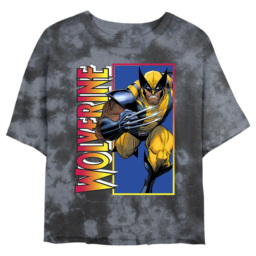 Junior's Marvel Classic Wolverine Bombard Tie-Dye T-Shirt