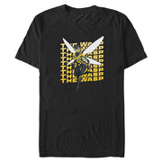 Men's Marvel Ant-Man and The Wasp Quantumania Wasp Text Wall T-Shirt
