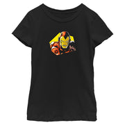 Girl's Marvel Avengers Classic Ironman CloseUp T-Shirt
