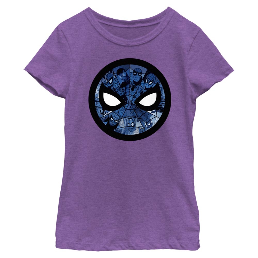 Girl's Marvel Spider-Man Beyond Amazing MASK CIRCLE SPIDEYS T-Shirt