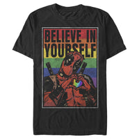 Men's Marvel Deadpool Deadpool Believe Rainbow T-Shirt