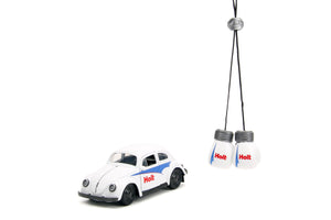 Punch Buggy 1:32 1959 Volkswagen Beetle Die-cast Car with Mini Gloves Accessory (White)