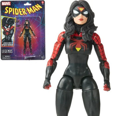 Spider-Man Retro Marvel Legends Jessica Drew Spider-Woman 6-Inch Action Figure (PRE-ORDER ETA OCTOBER/NOVEMBER 2023)