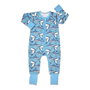 Sharks, Blue Baby Pajamas