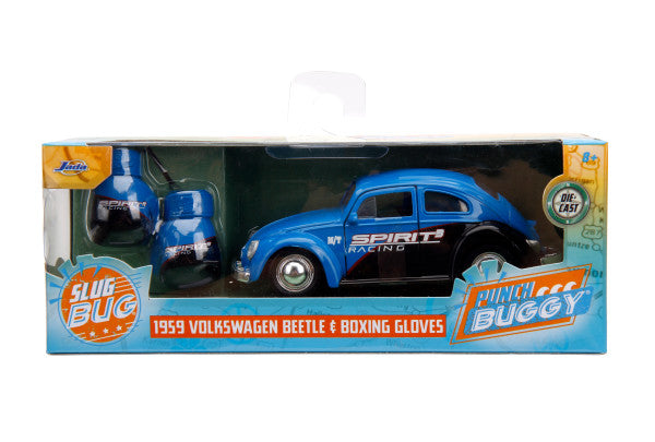 Punch Buggy 1:32 1959 Volkswagen Beetle Die-cast Car with Mini Gloves Accessory (Blue)