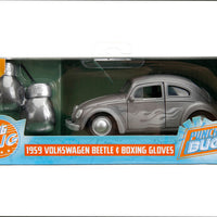 Punch Buggy 1:32 1959 Volkswagen Beetle Die-cast Car with Mini Gloves Accessory (Grey) (This is a Pre Order)