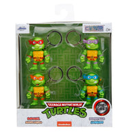 Teenage Mutant Ninja Turtles 2.5" 4-Pack Keychain Collectible Die-Cast Figure (THIS IS A PREORDER)