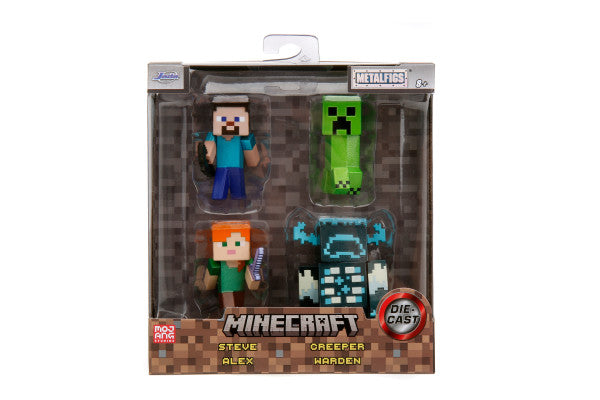 Minecraft 2.5" 4-Pack Collectible Die-Cast Figure (THIS IS A PREORDER)